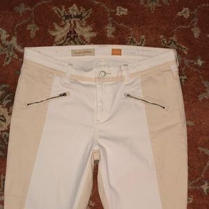 Anthropologie Pilcro Cream/White Pants